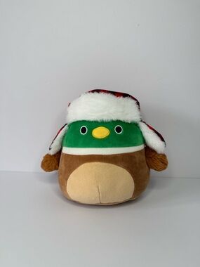 Squishmallow Avery The Mallard Duck 7” NWOT Winter Edition Plush Kellytoy